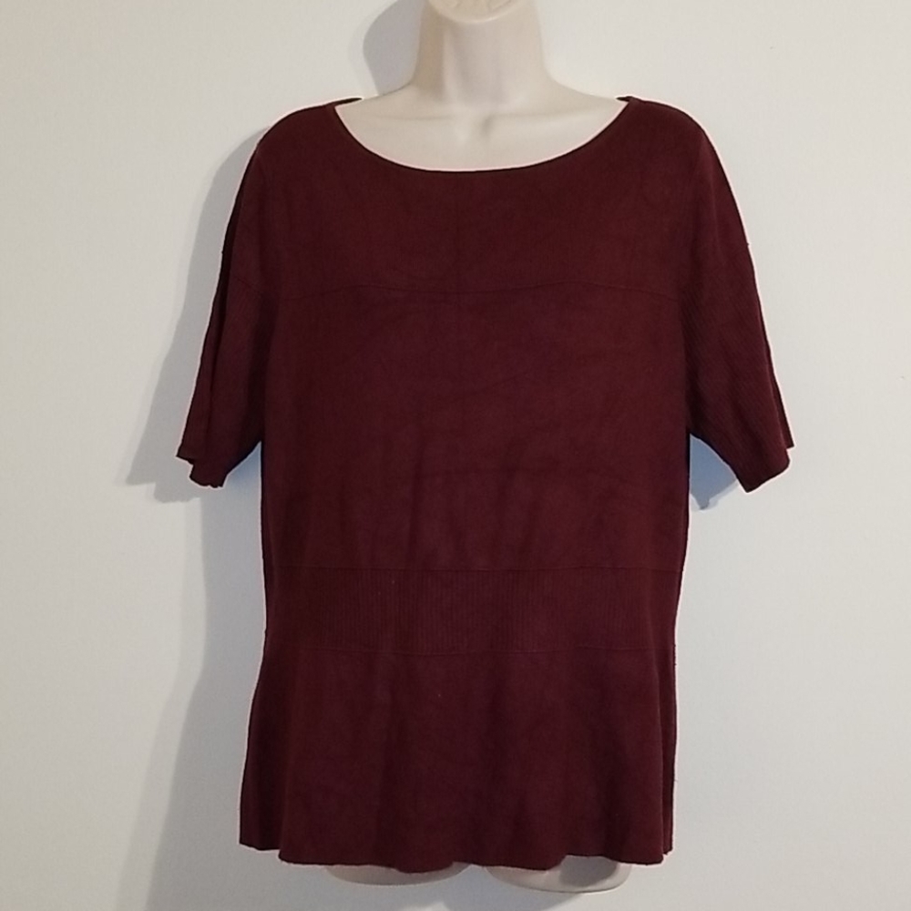 Ann Taylor women's burgundy sweater size xl